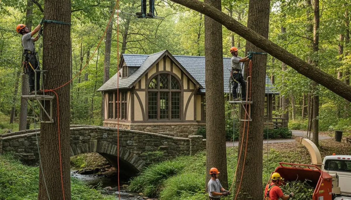 Tree service crew providing tree removal in Atlanta, GA