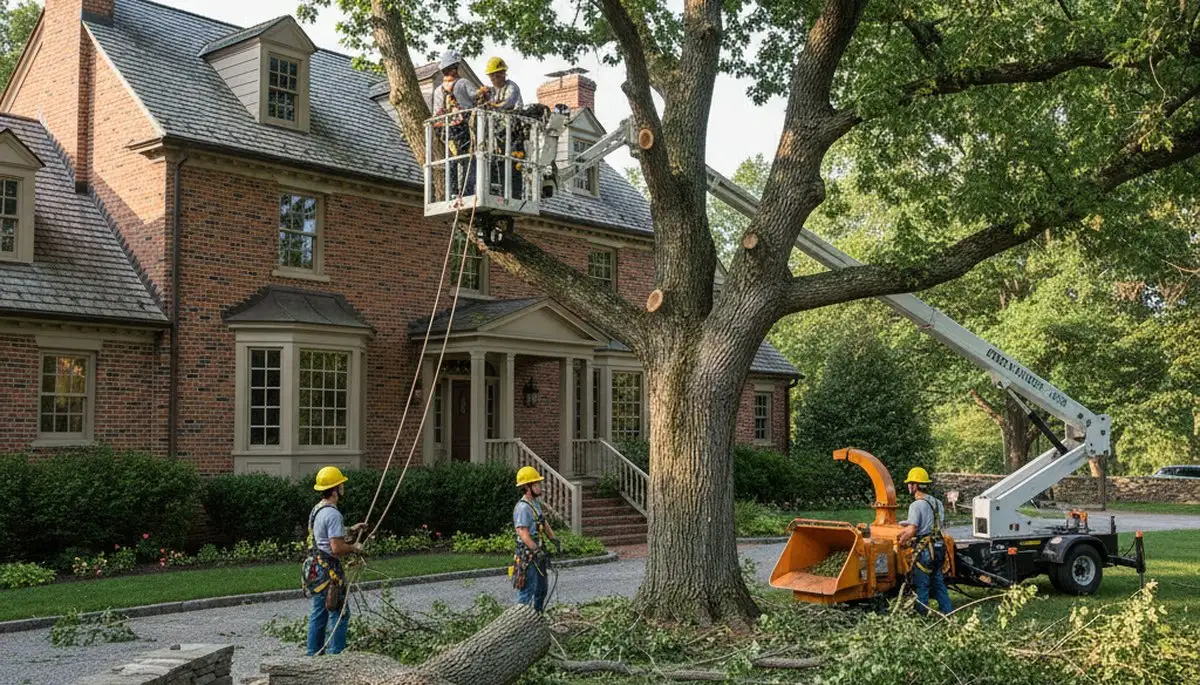 Atlanta, GA tree service crew providing safe tree removal for residential and commercial properties
