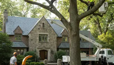 Tree service crew in Atlanta, GA providing professional tree removal and trimming services